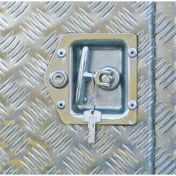 Werkzeugkiste aus Alu - Seitentür mit Drehschloss