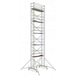 Typ 741 HB Rollgerüst, Plattformlänge 2.60 m und Gerüsthöhe 11.65 m