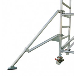 Typ 733 HB Treppen-Rollgerüst, Plattformlänge 1.80 m und Gerüsthöhe 5.65 m