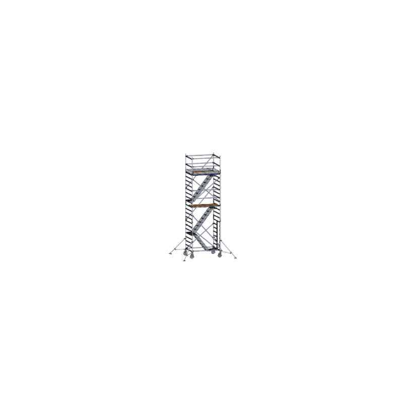 Typ 733 HB Treppen-Rollgerüst, Plattformlänge 1.80 m und Gerüsthöhe 6.65 m