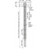 Typ 188 Aluminium-Steigleiter einläufig 14.9 m Steighöhe
