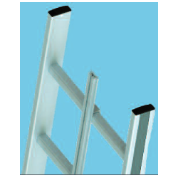Typ 188.3 Aluminium-Steigleiter mit Fallschutzschiene 10 m Leiternlänge