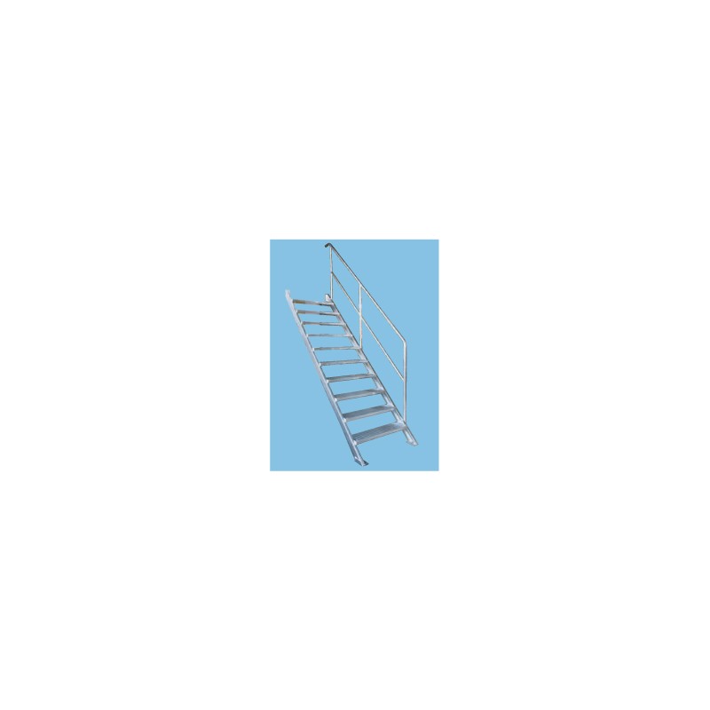 Typ 495000 Treppe 45° aus Aluminium 3 Stufen