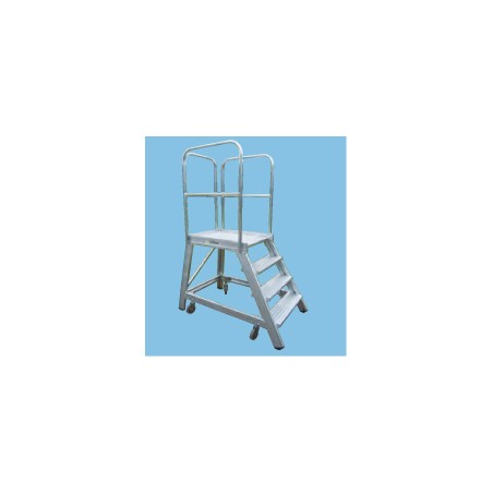 Typ 495600 Podesttreppe einseitig begehbar, fahrbar 3 Stufen