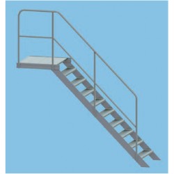 Typ 495.8 Treppe 60° mit Podest 4 Stufen