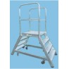 Typ 495650 Podesttreppe beidseitig begehbar, fahrbar 3 Stufen