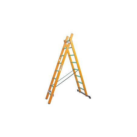 Typ 113 GFK Bockschiebeleiter, 2-teilig 2x8 Stufen