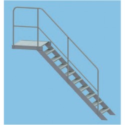 Typ 495.8 Treppe 45° mit Podest 5 Stufen