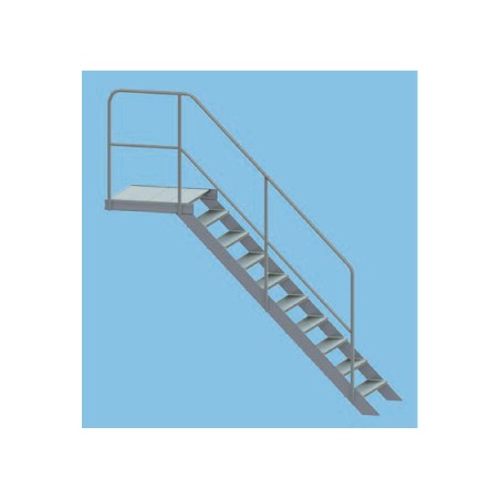 Typ 495.8 Treppe 45° mit Podest 5 Stufen