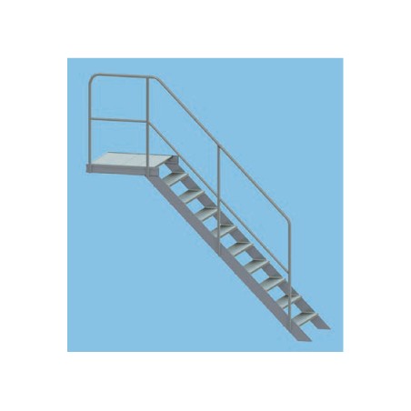 Typ 495050 Treppe 45° mit Podest 5 Stufen