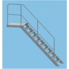 Typ 495050 Treppe 45° mit Podest 5 Stufen