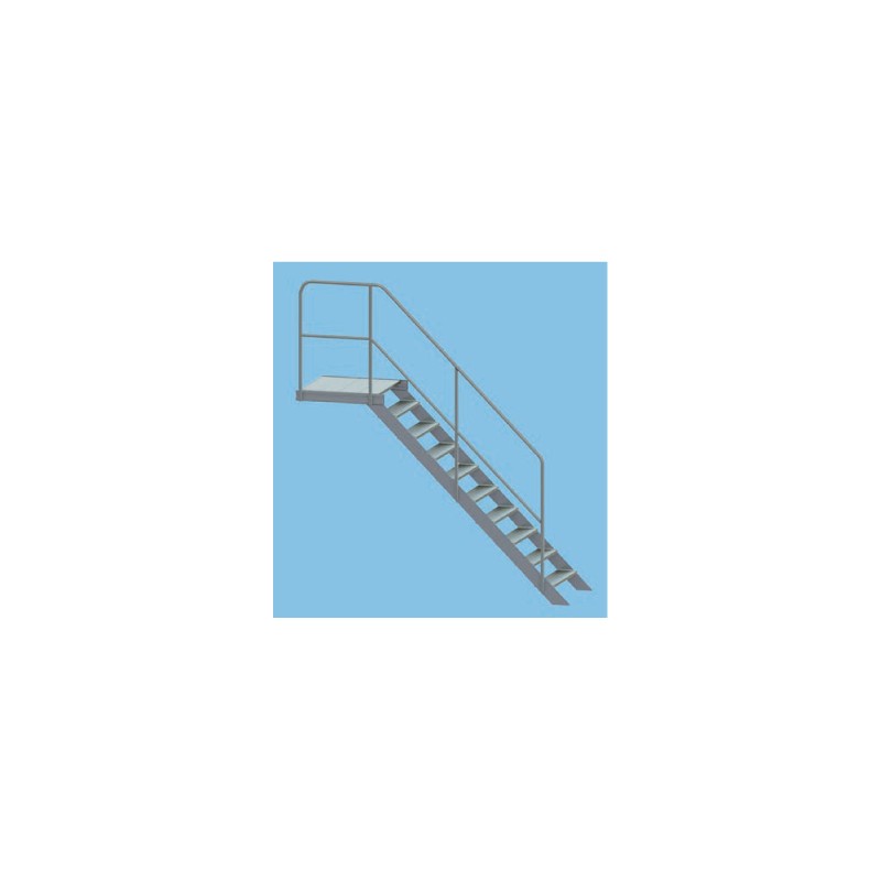 Typ 495.8 Treppe 60° mit Podest 8 Stufen