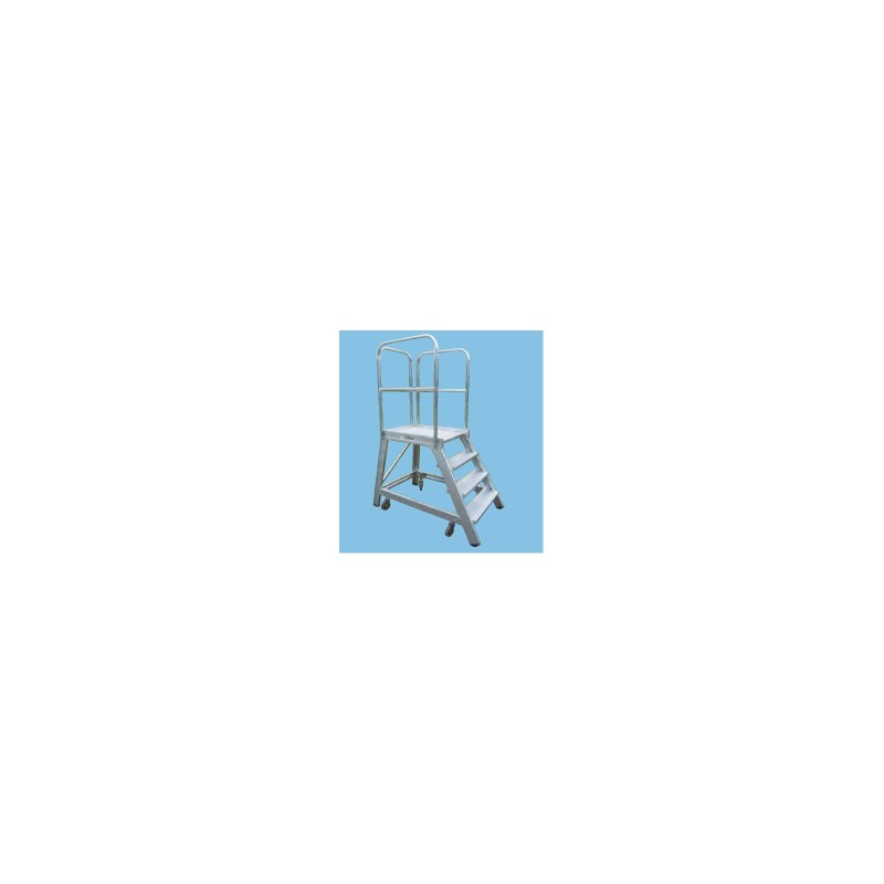 Typ 495600 Podesttreppe einseitig begehbar, fahrbar 4 Stufen